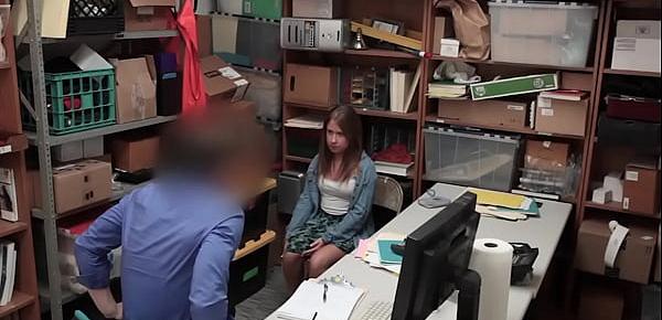  Curvy Babe Brooke Bliss Caught Shoplifting And Taken For Interrogation